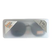 Face polarisée non relevable ronde gris pour monture plastique