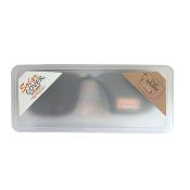 Face polarisée non relevable rectangle brun pour monture plastique