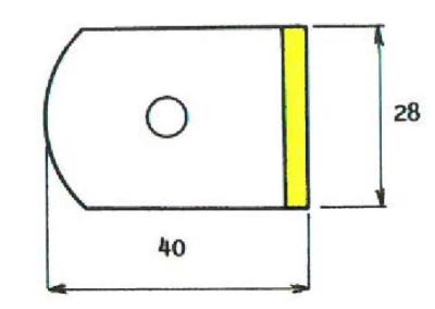 Film pour verres traités rectangles (500 pièces - 28mm)