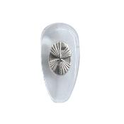 Plaquette à visser PVC, souple, symétrique, insert Nickelé (16 mm) 