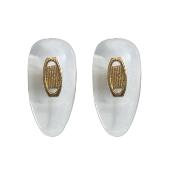 Plaquette à clipper PVC, souple, symétrique, insert Doré (17,2 mm) 
