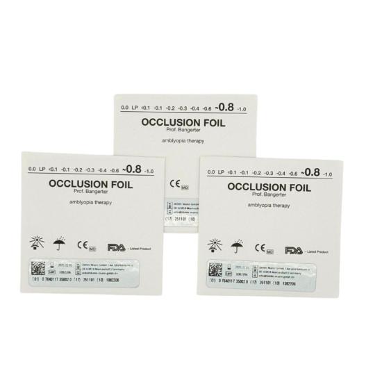 Lot de 3 Feuilles d'occlusion 0.80