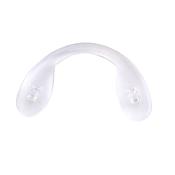 Plaquette jumelée à clipper PVC, souple, insert Plastique (30,5 mm) 