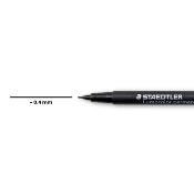 Crayon feutre permanent Lumocolor® Noir (super fin)