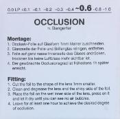 Feuille d'occlusion 0.6 n°3 (3 pièces)