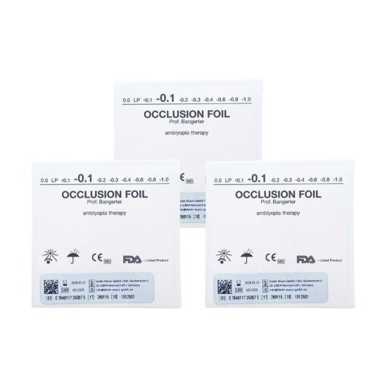 Lot de 3 Feuilles d'occlusion 0.10