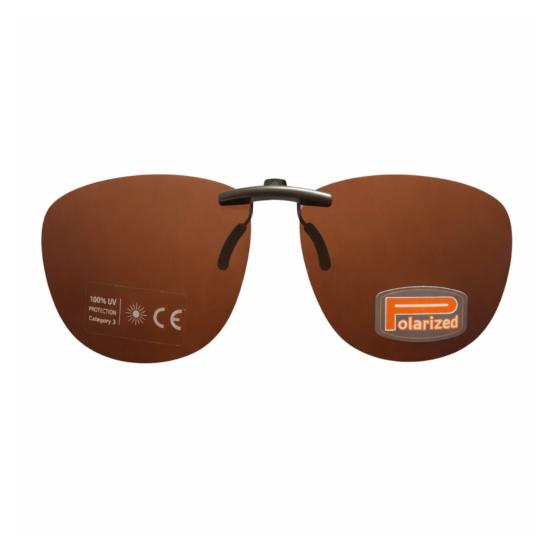 Face polarisée non relevable brun pour monture plastique