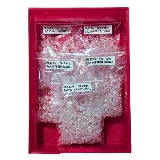 Assortiment de 500 paires de plaquettes Silicone