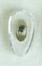 Plaquette à visser PVC souple, symétrique, insert Doré  (15 mm) 