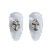 Plaquette à visser PVC, souple, symétrique, insert Nickelé (16 mm) 