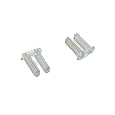 Cavalier plastique 7mm - 1,6 mm diamètre (100 pièces)