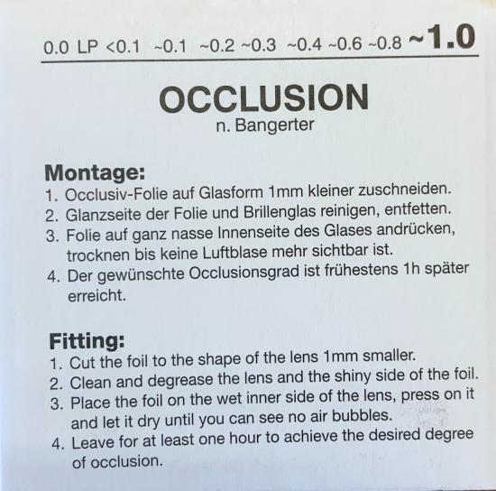 Feuilles d'occlusion 1.0 n°1 (3 pièces)