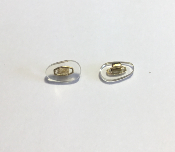 Plaquette à clipper PVC, souple, symétrique, insert Doré (12 mm) 