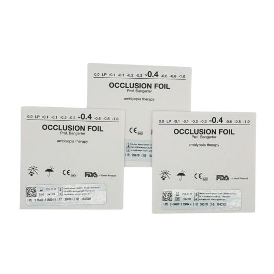 Lot de 3 Feuilles d'occlusion 0.40