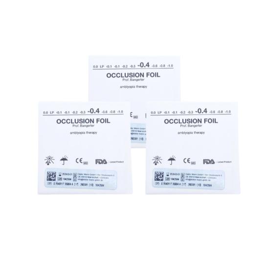 Lot de 3 Feuilles d'occlusion 0.40