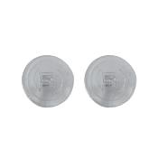 Plaquette rondes à visser Silicone symétrique (9 mm) 