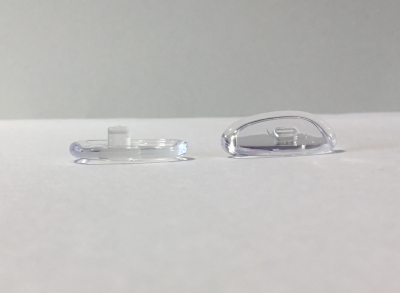 Plaquette à clipper PVC souple, insert Plastique (19 mm) 