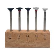 Assortiment de Tournevis sur socle en bois