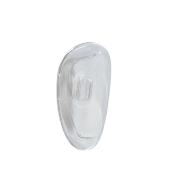 Plaquette à clipper PVC souple, insert Plastique (17 mm)