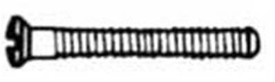 Vis filetée sous tête en maillechort Doré (1.2*1.9*9 mm)