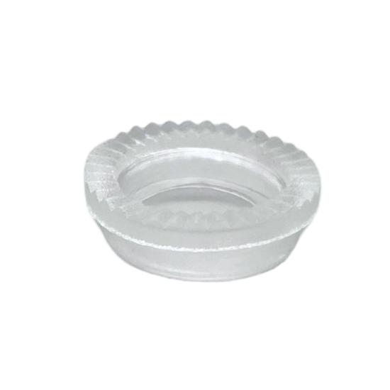 Coiffe Silicone embout presse verre demi lune 17mm (la pièce)