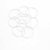 Anneaux silicone à drageoir 5 paires