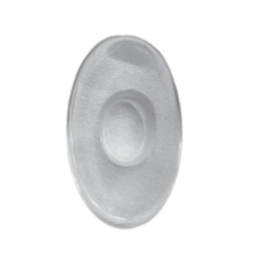 Plaquette Monobloc ovale Silicone (12 mm)