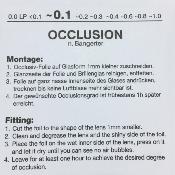 Feuilles d'occlusion 0.1  n°7 (3 pièces)