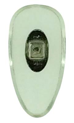 Plaquette à visser PVC, souple, symétrique, insert Nickelé (16 mm) 