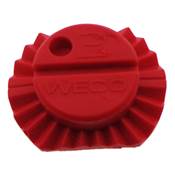 Bloc universel rouge Weco - pour verres à forte cambrure 25 mm - 5 pièces
