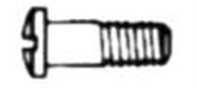 Vis en maillechort Nickelé (1.6*2.5*5.2 mm)