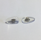 Plaquette à clipper PVC, souple, symétrique, insert Nickelé (17,2 mm)