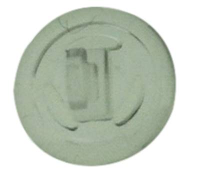 Plaquette à clipper Primadonna, Silicone, forme Ancre Marine (9 mm) 