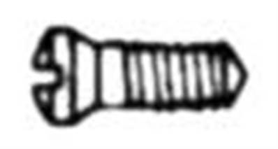 Vis à tenir les charnières Doré (1.4*1.9*4.4 mm)
