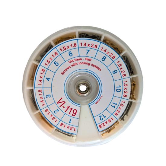 Assortiment de Vis frein filet