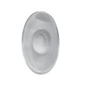 Plaquette Monobloc ovale Silicone (12 mm)