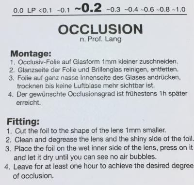 Feuilles d'occlusion 0.2 n°6 (3 pièces)