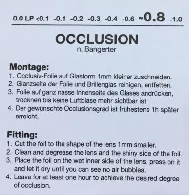 Feuilles d'occlusion 0.8 n°2 (3 pièces)