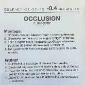 Feuilles d'occlusion 0.4 n°4 (3 pièces)