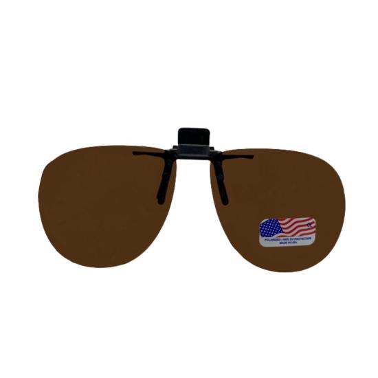 Face polarisée relevable arrondie Marron