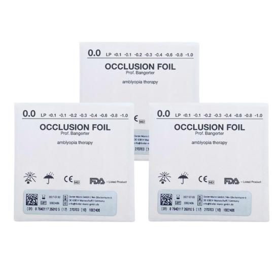 Lot de 3 Feuilles d'occlusion 0.0 , opaque BEIGE n°8 (1pce) 