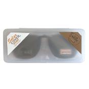 Face polarisée non relevable ovale carrée brun pour monture plastique