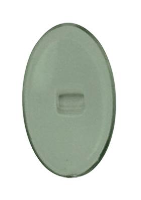 Plaquette ultra fine ovale, souple, à visser (12 mm)