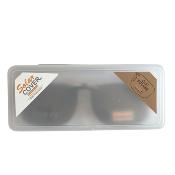 Face polarisée non relevable rectangle large brun pour monture plastique