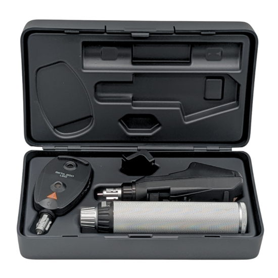 Coffret : Skiascope Led + Ophtalmoscope Led BETA 200 - Manche à piles