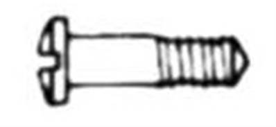 Vis à tenir les charnières Nickelé (1.4*2.5*5.8 mm)