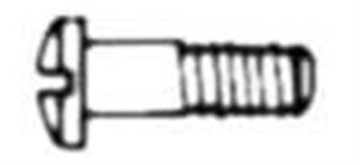 Vis à tenir les charnières Nickelé (1.4*2.5*5.2 mm)