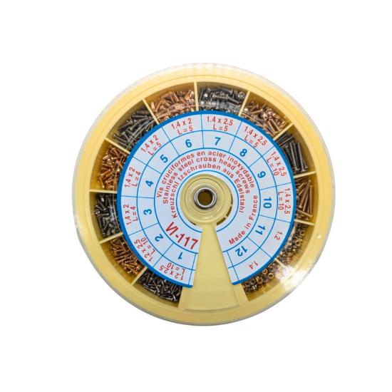 Assortiment de Vis cruciformes en Acier Inoxydable