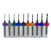 Assortiment de 10 For�ts carbure de tungst�ne