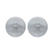 Plaquette à visser PVC souple, symétrique, insert Plastique (9 mm) 